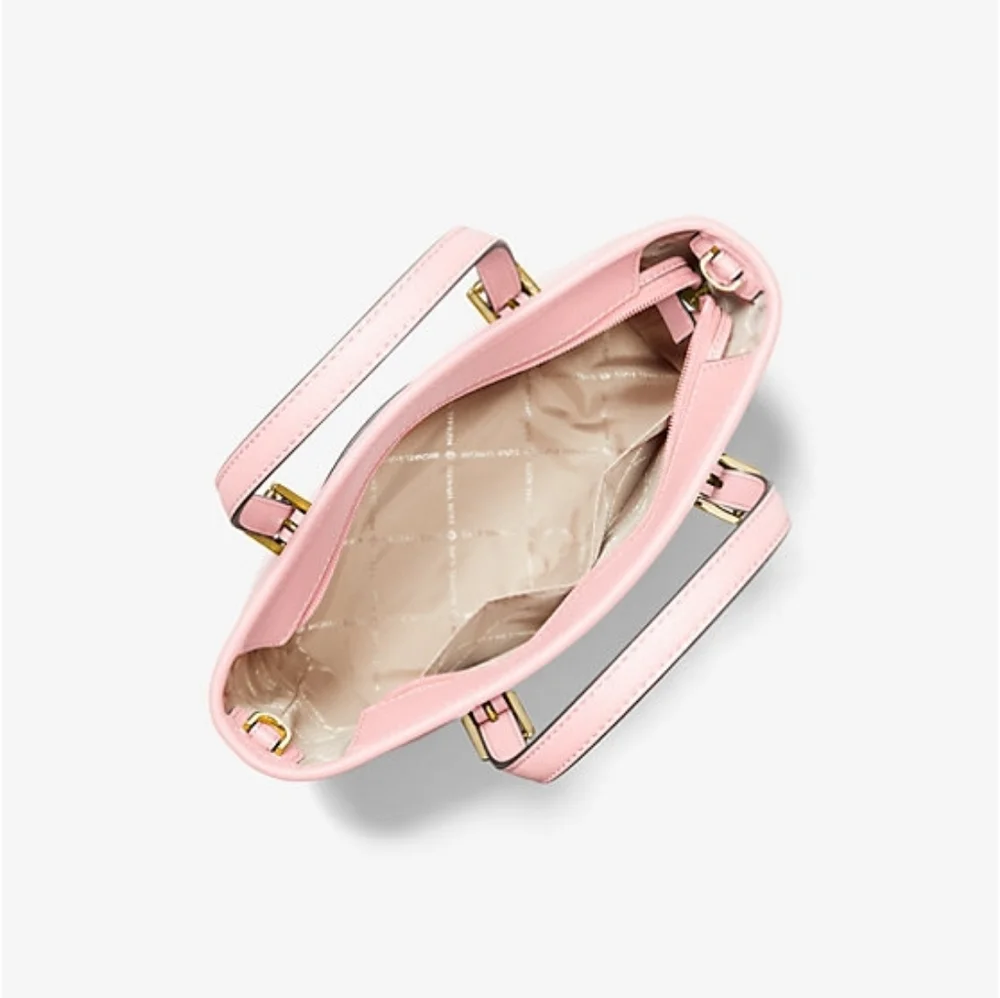 Michael kors Jet Set Travel Extra-Small Saffiano Leather Top-Zip Tote Bag (Powde - Picture 8 of 9